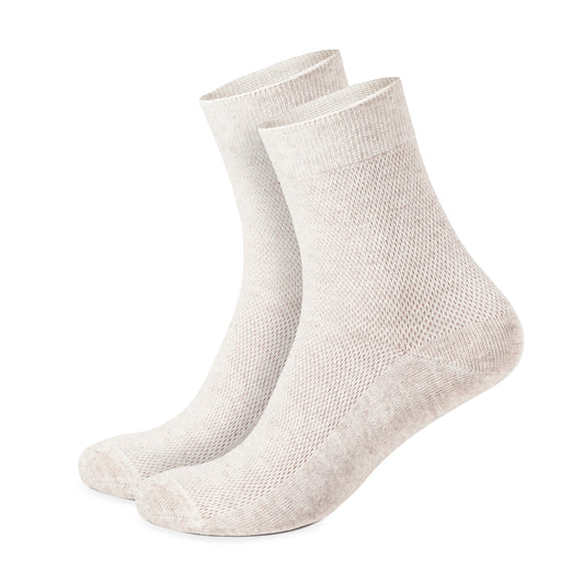 Thin Breathable Organic Linen Socks for Women, Pack of 3 pairs