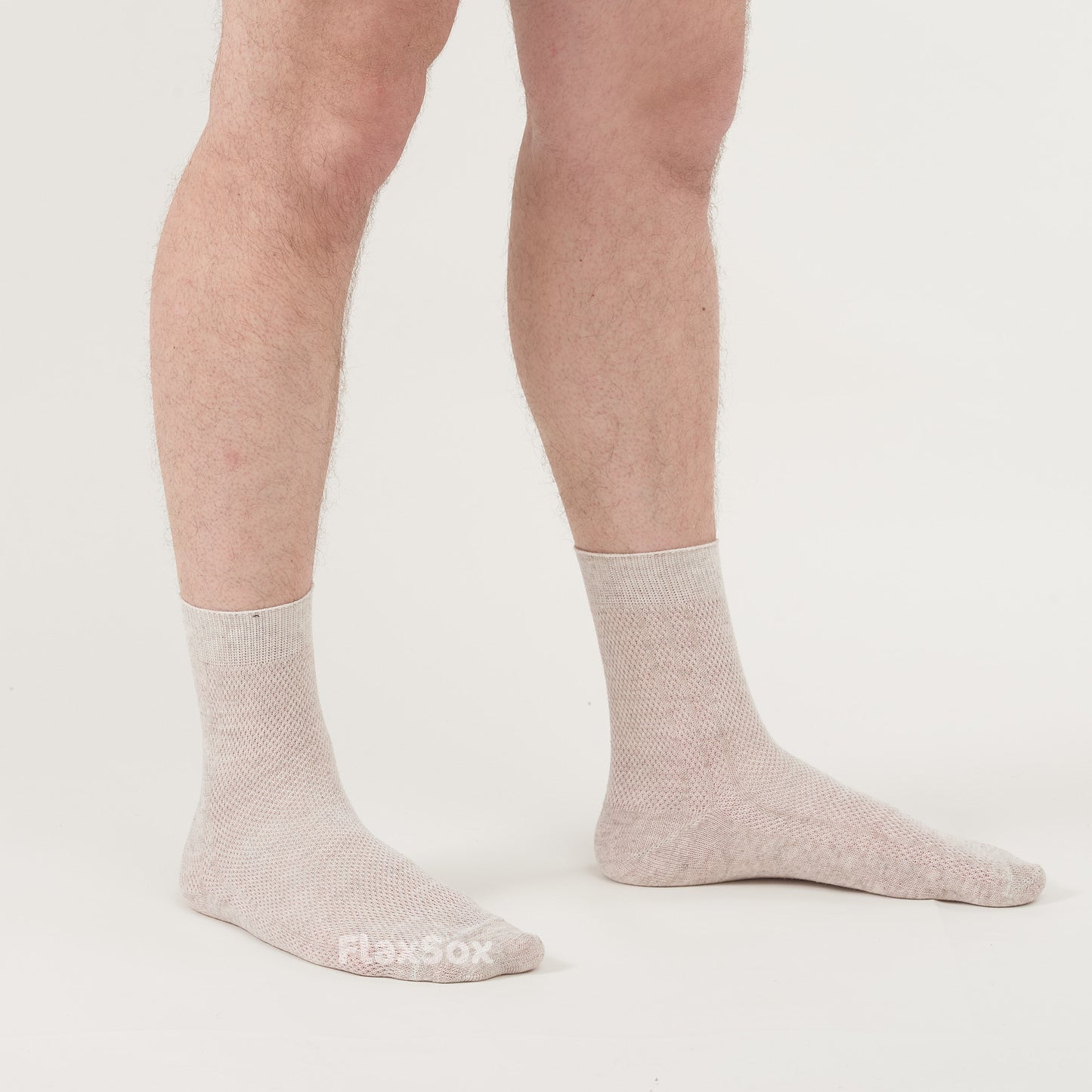 LinoBreeze™ GentleWear Men's Thin Breathable Mesh-knitted Organic Linen Socks 7-pack