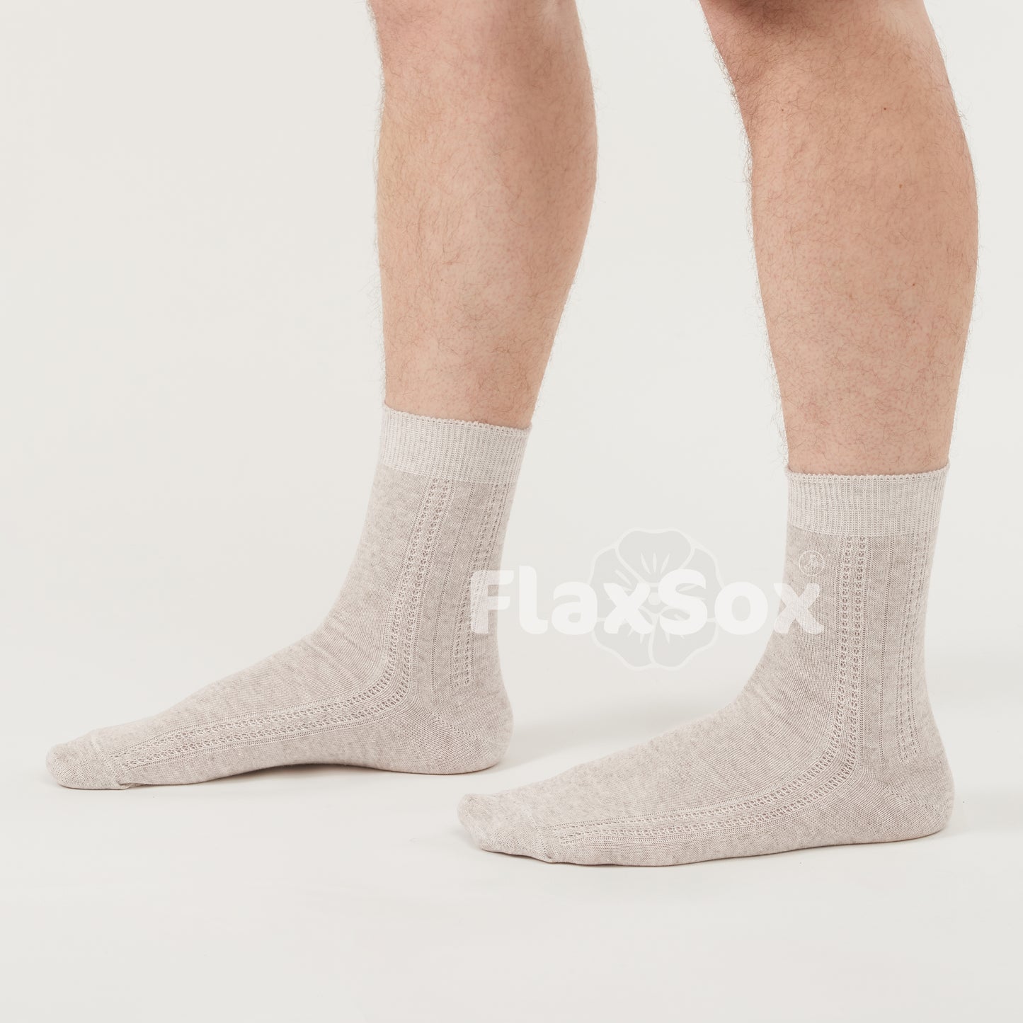 GreenWeave™ Earthwise Men's Ultra-Thin & Breathable Flax Linen Socks Size XL